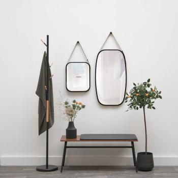 Sada 2 ks: Zrcadlo Idyllic L bamboo – černá