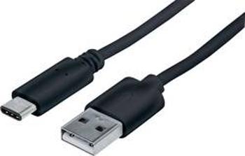 USB 2.0 kabel Manhattan 353298, 1.00 m, černá