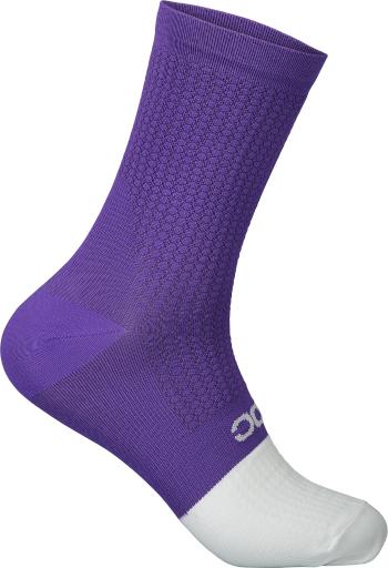 POC Flair Sock Mid - sapphire purple/hydrogen white 37-39