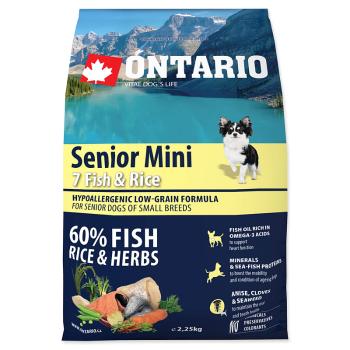 ONTARIO Senior Mini Fish & Rice 2.25 kg