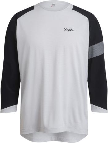 Rapha Trail 3/4 Sleeve Jersey - light grey/black L