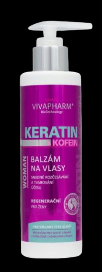 VivaPharm Keratinový balzám na vlasy pro ženy 200 ml