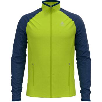 Odlo MIDLAYER FULL ZIP PROITA Pánská funkční mikina, zelená, velikost S