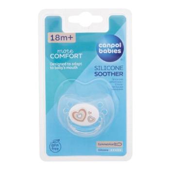 Canpol babies Newborn Baby More Comfort Silicone Soother Hearts 18m+ 1 ks dudlík pro děti