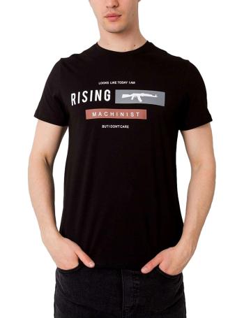 černé pánské tričko rising vel. S