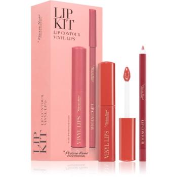 Pierre René Professional Lip Kit dárková sada na rty 04 Warm Nude Fusion 2 ks