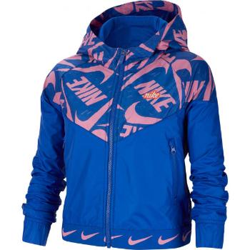 Nike NSW WR JACKET JDIY G Dívčí bunda, modrá, velikost M