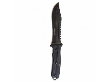Taktický lovecký nůž Kandar, černý, 30 cm