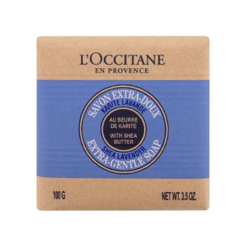 L'Occitane Shea Butter Lavender Extra-Gentle Soap 100 g tuhé mýdlo pro ženy