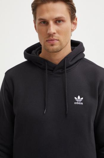 Mikina adidas Originals pánská, černá barva, s kapucí, s aplikací, IY4930