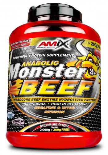 Amix Anabolic Monster BEEF 90% Protein, strawberry-banana 1000 g