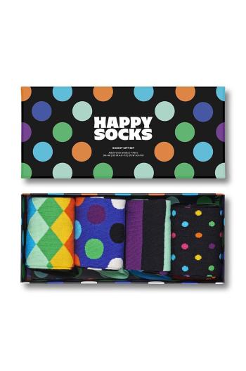 Ponožky Happy Socks 4-Pack Black Week Big Dot SXBDO09-0100