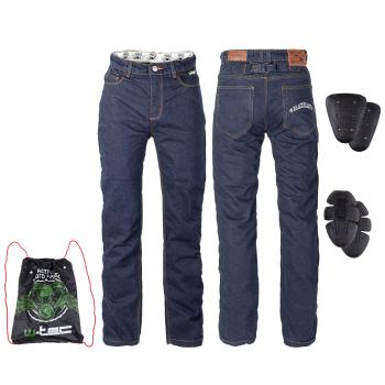 Pánské moto jeansy W-TEC Resoluto  3XL  modrá