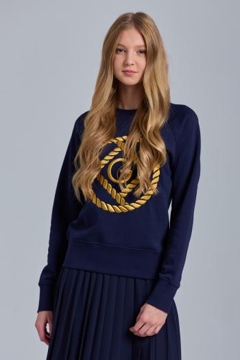 MIKINA GANT ROPE ICON C-NECK SWEAT modrá XS