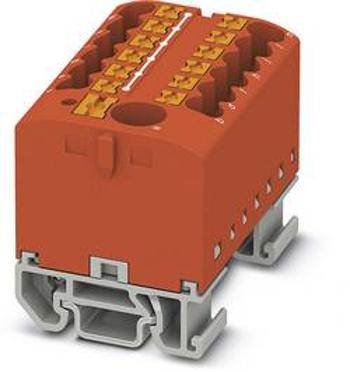 Blok rozvaděče Phoenix Contact PTFIX 6/12X2,5-NS15A RD 3274192, 8 ks, červená
