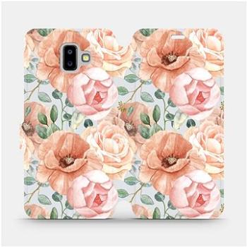 Flip pouzdro na mobil Samsung Galaxy J6 Plus 2018 - MP02S Pastelové květy (5903516758838)