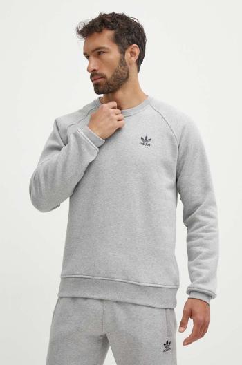 Mikina adidas Originals pánská, šedá barva, melanžová, IY4937