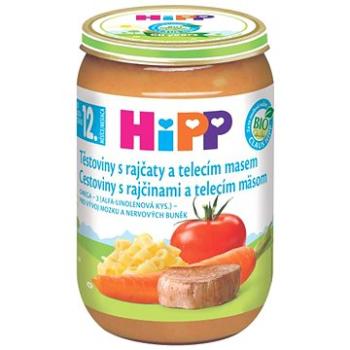 HiPP BIO Těstoviny s rajčaty a telecím masem 6× 220 g (9062300403555)