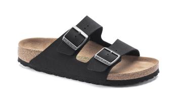 Birkenstock Arizona Vegan Birko-Flor Nubuck Narrow Fit černé 1019057