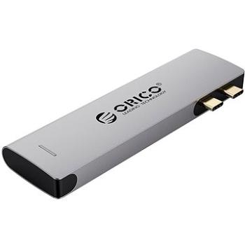 ORICO 6 IN 1 Type-C Multifunctional Docking station for Macbook (2CT-6TS-GY-BP)