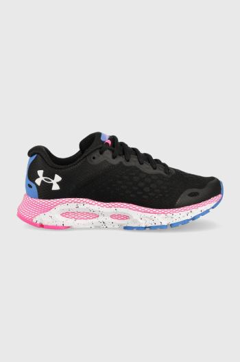 Boty Under Armour UA W HOVR Infinite 3 černá barva, na plochém podpatku, 3023556-002