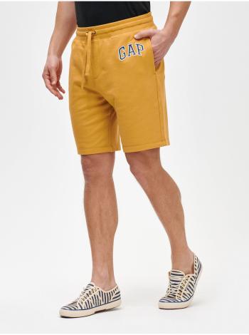 Žluté pánské kraťasy GAP Logo mini arch shorts