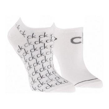Calvin Klein 2PK REPEAT LOGO Dámské ponožky, bílá, velikost UNI