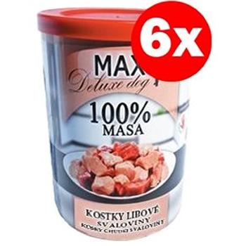 MAX deluxe kostky libové svaloviny 400 g, 6 ks (8594025081677)