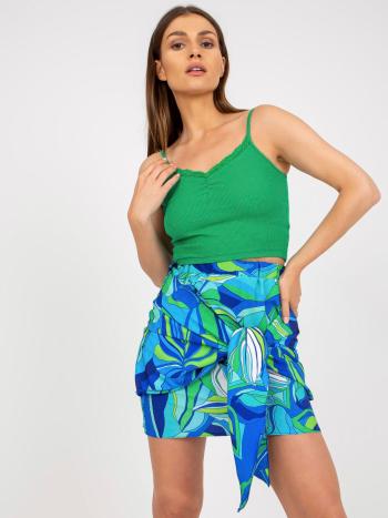 ZELENÝ BASIC CROP TOP -RV-TP-7988.09-GREEN Velikost: S