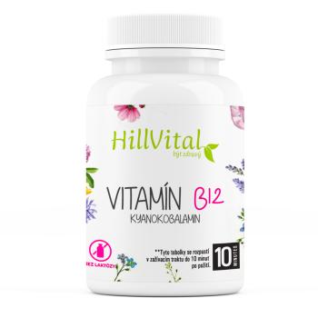 HillVital | Vitamín B12 - Kyanokobalamin - 60 kapslí