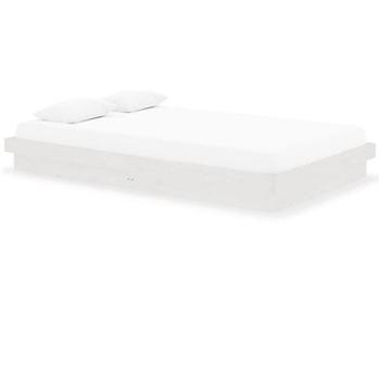 Rám postele bílý masivní dřevo 120 × 200 cm, 819903 (819903)