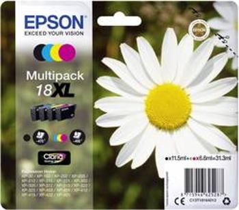 Epson Ink T1816 18XL originál kombinované balení černá, azurová, purppurová, žlutá C13T18164012