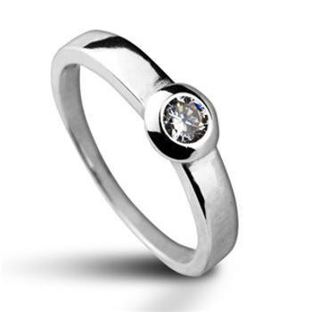 Šperky4U Stříbrný prsten se zirkonem, vel. 50 - velikost 50 - CS2015-50