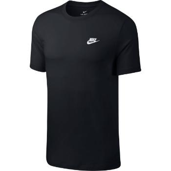 Nike NSW CLUB TEE Pánské tričko, černá, velikost XXXL