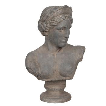 Kameninová busta ženy v antickém stylu Géraud - 44*26*70 cm 5MG0002