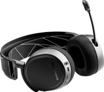 Steelseries Arctis 9 herní headset bez kabelu, stereo přes uši, bezdrátový 2,4 GHz, s Bluetooth, s USB, černá