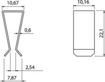 Svorka tranzistory Fischer Elektronik THFA 1, poniklovaná, TO 220