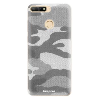 Odolné silikonové pouzdro iSaprio - Gray Camuflage 02 - Huawei Y6 Prime 2018