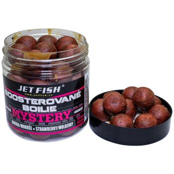 Jet fish boosterované boilie mystery jahoda/moruše 250 ml - 24 mm