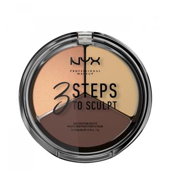 NYX Professional Makeup Professional Makeup 3 Steps to Sculpt konturovací paletka odstín Medium 5 g