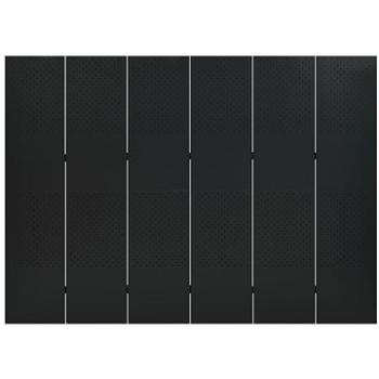 Shumee 6dílný černý 240×180 cm ocel, 335904 (335904)