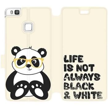 Flipové pouzdro na mobil Huawei P9 Lite - M041S Panda - life is not always black and white (5903226048960)