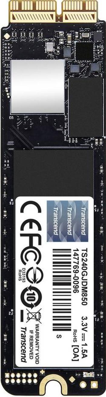 Interní SSD disk NVMe/PCIe M.2 240 GB Transcend JetDrive™ 850 Mac Retail TS240GJDM850 M.2 NVMe PCIe 3.0 x4