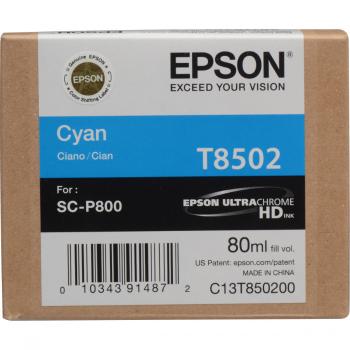 Epson T8502 azurová (cyan) originální cartridge