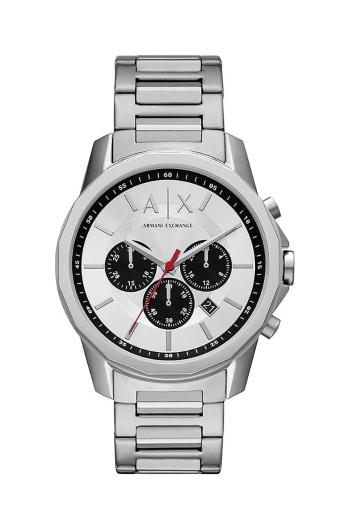 Hodinky Armani Exchange stříbrná barva