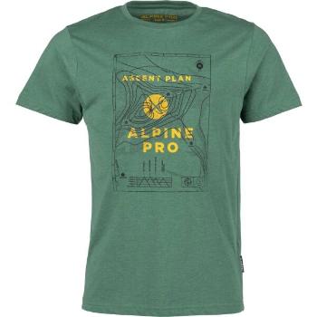 ALPINE PRO PREVEG Pánské triko, zelená, velikost M