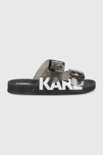 Pantofle Karl Lagerfeld Jelly Strap dámské, černá barva