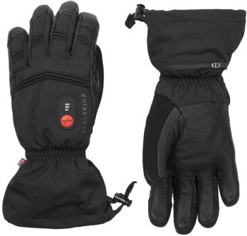 Sealskinz Filby Waterproof Heated Gauntlet Black S Cyklistické rukavice