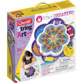 Quercetti Play Creativo String Art Mandala kreslení pomocí nití a kolíčků