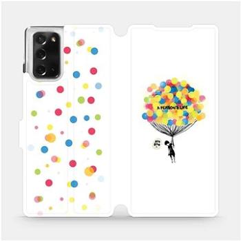 Flipové pouzdro na mobil Samsung Galaxy Note 20 - MH15P Balónky bye bye a person´s life (5903516332724)